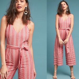 Anthropologie Robin Wide-Leg Cropped Jumpsuit